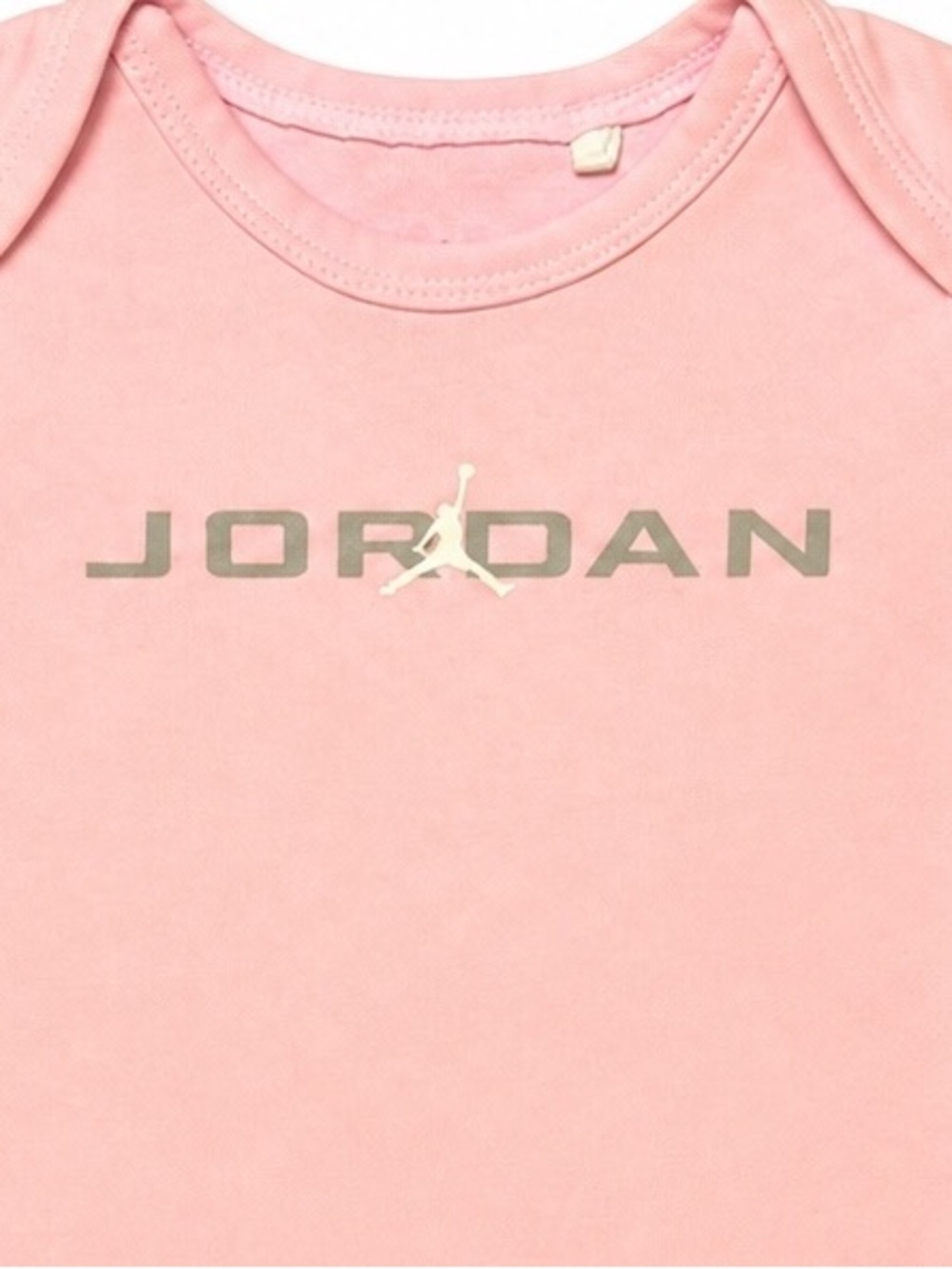 Jordan Set of 3 Baby Girl Bodysuits In Pink Gray and White 6M - Picture 7 of 9
